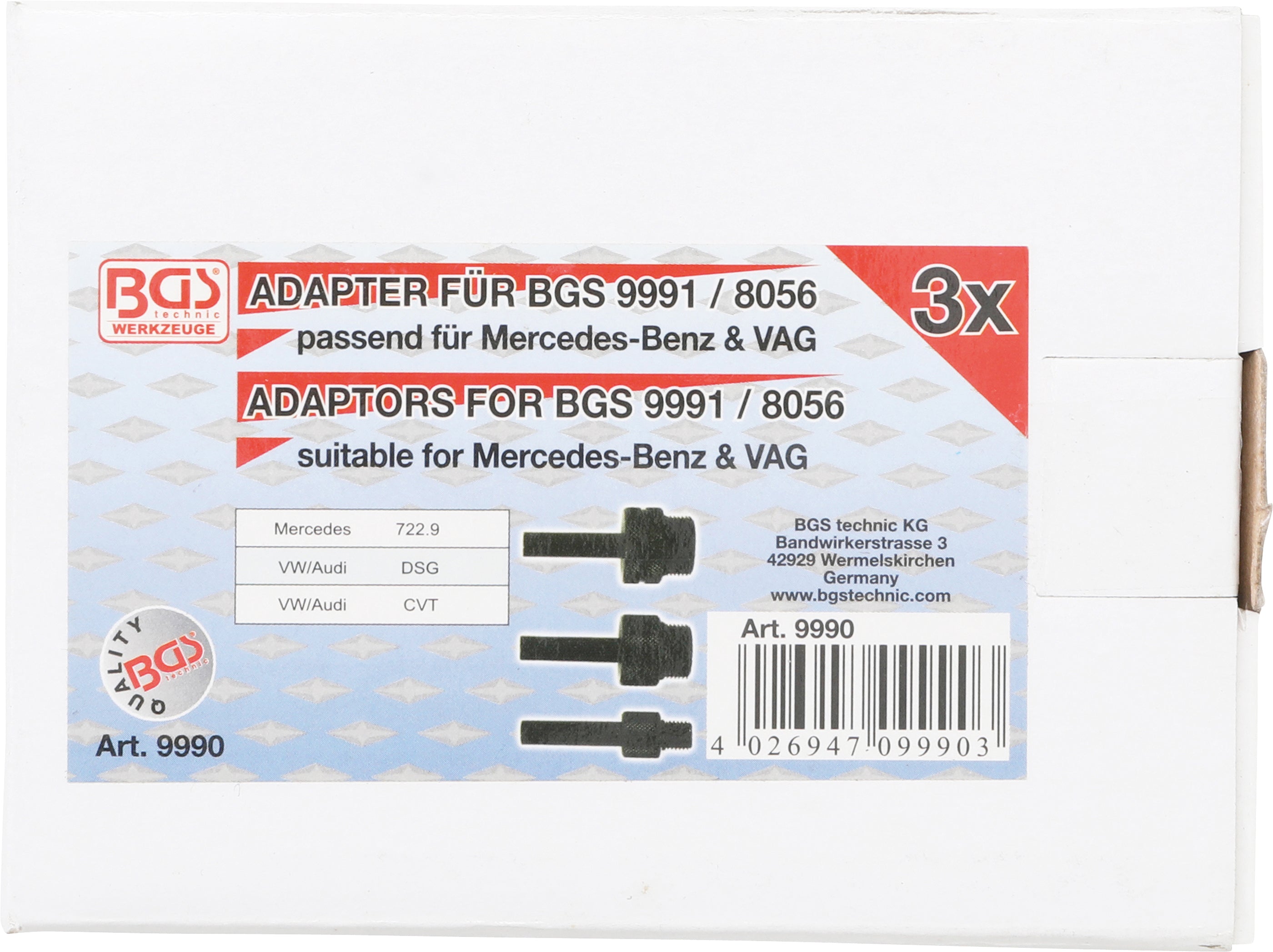 Adapter for transmission oil filling devices | for Audi, Mercedes-Benz, VW