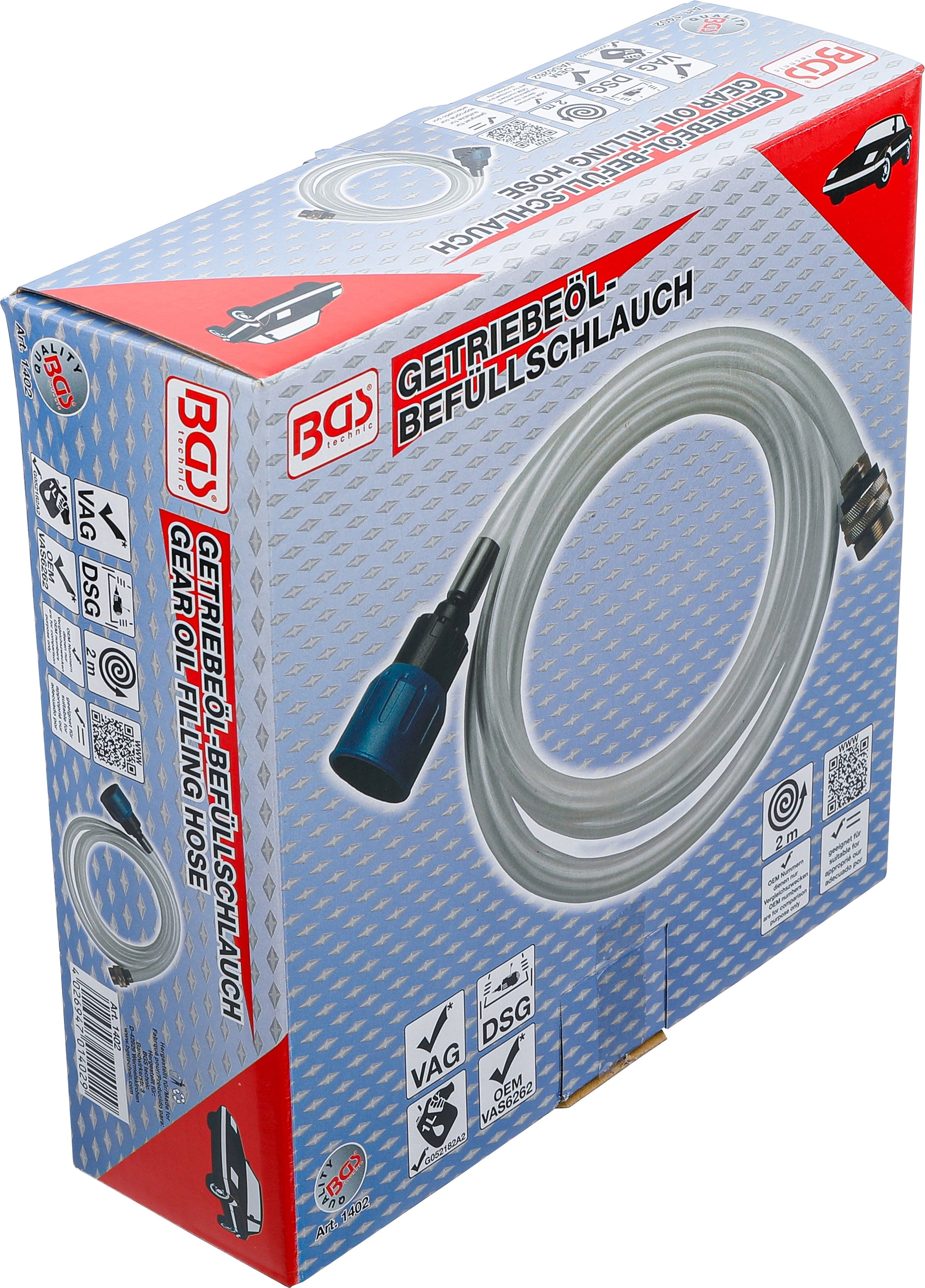 Gear oil filling hose for VAG